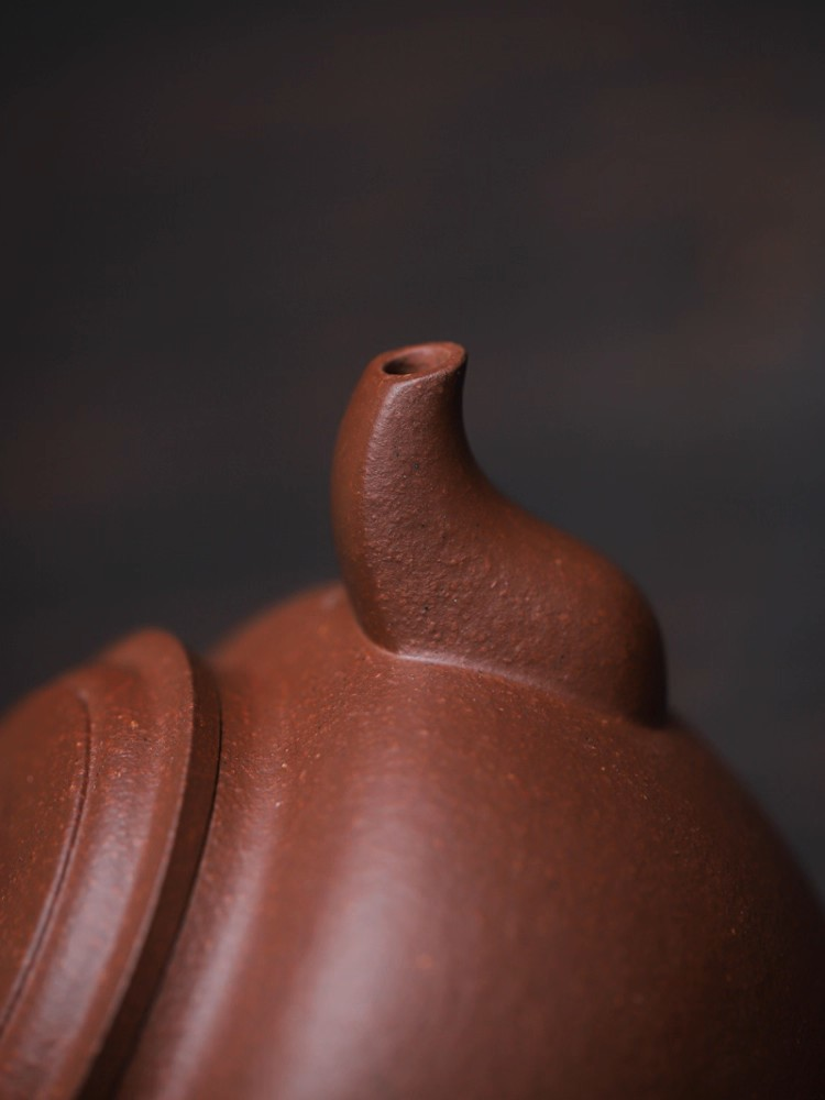 yixing purple clay daheng coarse sand bottom groove clear mouth teapot