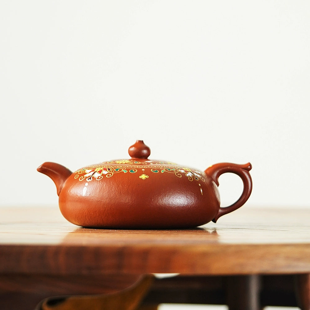 Yixing purple clay pure handmade teapot